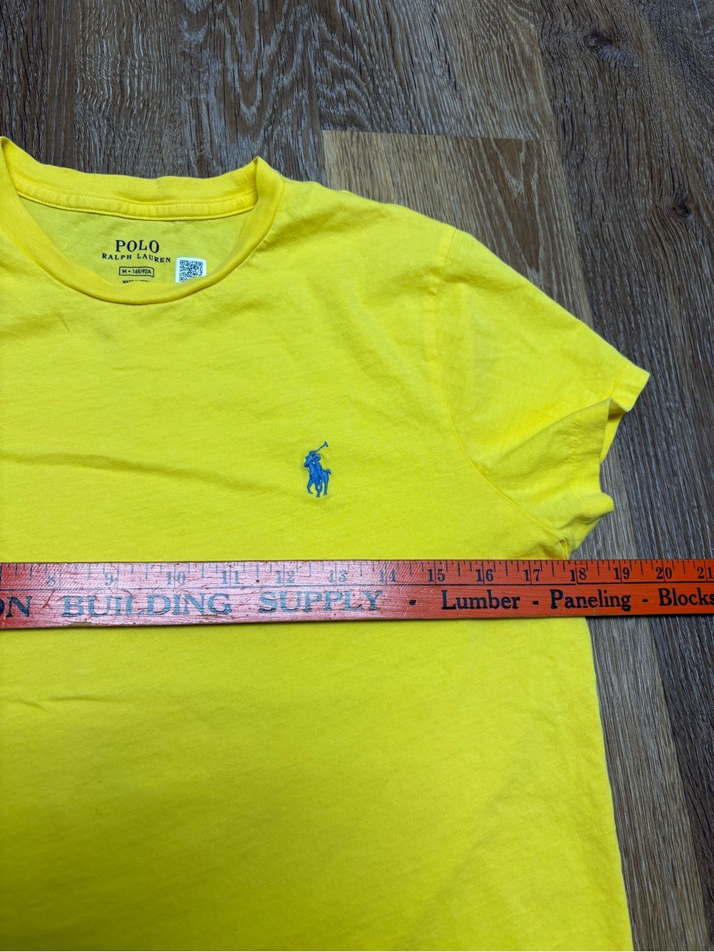 Polo by Ralph Lauren Bright Yellow Crewneck Tee with Blue Pony - Picture 4 of 6
